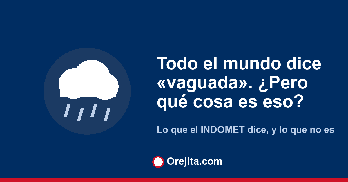 Nube con lluvia sobre fondo azul: qué es una vaguada en República Dominicana