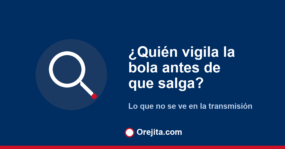 Portada azul con la pregunta quién vigila la bola antes de que salga, cómo se hace un sorteo de lotería en vivo en República Dominicana