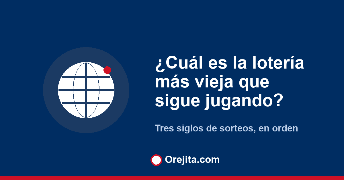 Portada azul de Orejita con la pregunta cuál es la lotería más vieja que sigue jugando, sobre las loterías más antiguas del mundo