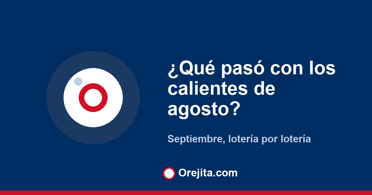 Portada azul con la pregunta qué pasó con los números calientes de agosto, conteo de septiembre de 2026 en ocho loterías dominicanas