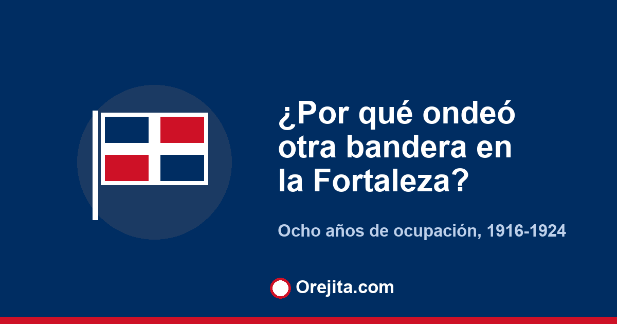 Portada de Orejita con la pregunta por qué ondeó otra bandera en la Fortaleza, sobre la ocupación de Estados Unidos de 1916 a 1924